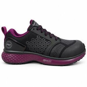 Timberland PRO Womens 6.5 Composite Toe Work Shoes Black Purple Aerocore A2174